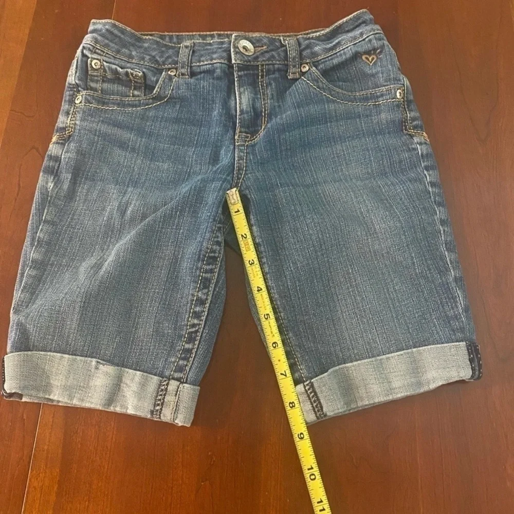 Justice Girls Denim Shorts and Red Jeans Set, 2 pair, Size 12